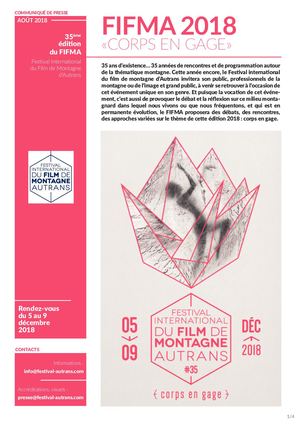 FIFMA2018 Communiqué de presse