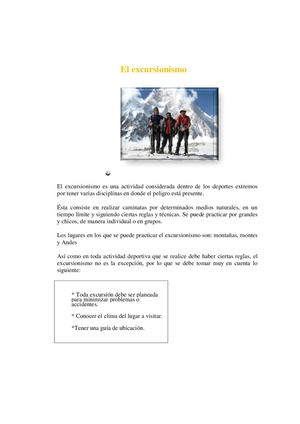 El Excursionismo