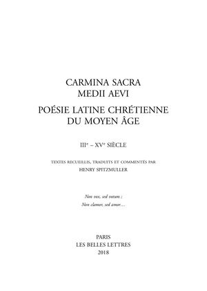 Extrait : Henry Spitzmuller - Carmina Sacra