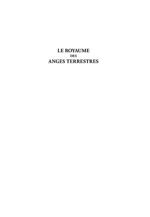 Le royaume des Anges terrestres, Doreen Virtue [Extrait]