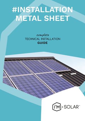 Installation guide on steel tray