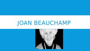 Joan Beauchamp Pocter