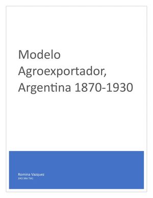 Tp De Geografía, Equipos De Futbol Y Modelo Agroexportador