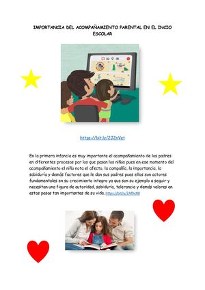 Importancia del acompañamiento parental