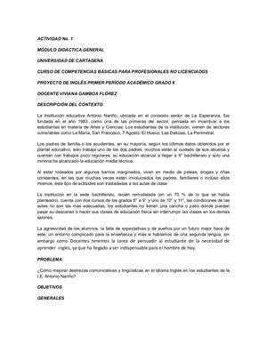 Proyecto Docente Ingles Actividad 3