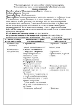 ОТКРЫТОЕ занятие Верблюд