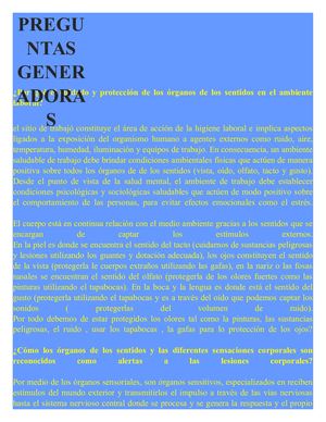 Por Qué El Cuidado Y Protección De Los óRganos De Los Sentidos En El Ambiente Laboral