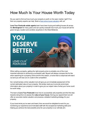 How Much Is Your House Worth