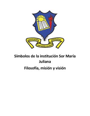 Símbolos De La Institución Sor María Juliana