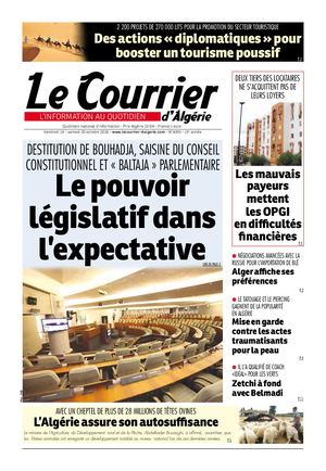 Le Courrier D'Algérie Du Samedi 20 Octobre 2018