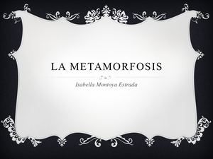 La Metamorfosis