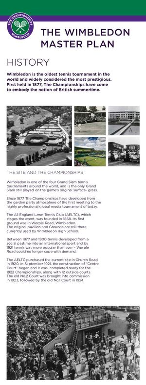 Wimbledon Master Plan Public Consultation