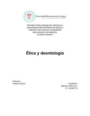 ÉTica Y Deontología