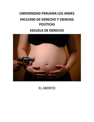 Universidad Peruana Los Andes El Aborto