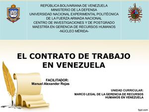 El Contrato De Trabajo