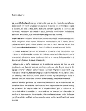 Evento Adverso