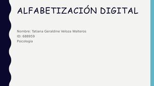 Alfabetización Digital