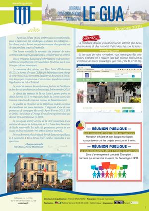 Le Gua - bulletin municipal octobre 2018