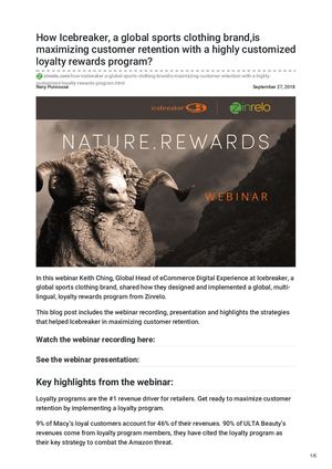 How Icebreaker A Global Sports Clothing Brandis Maximizing Customer Retention With A Highly Customize