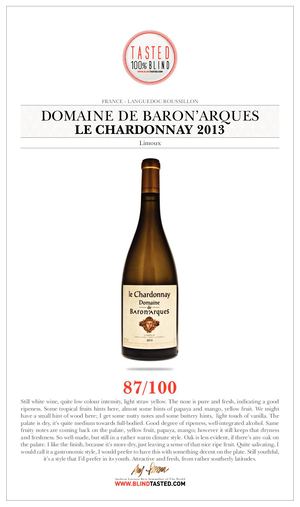 Domaine De Baron'arques - Le Chardonnay 2013 - Limoux