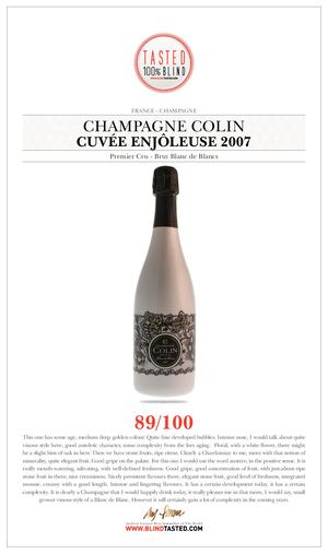 Champagne Colin - Cuvée Enjôleuse Blanc De Blancs 2007 - Premier Cru Brut 