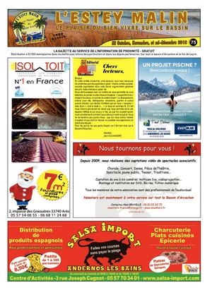 L'Estey Malin N°75 - Oct, nov, déc 2018