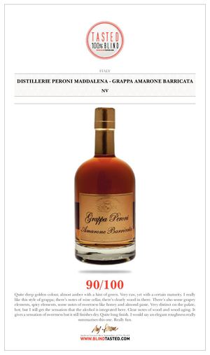 Distillerie Peroni Maddalena - Grappa Amarone Barricata  NV