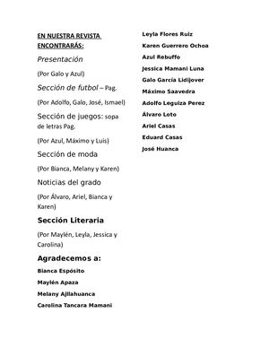 Revista 3er grado - FPD: Daniela Ragonese