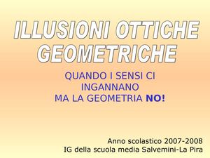 962 Presentazione Illusioni Ottiche