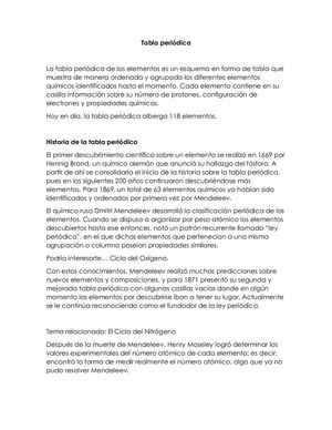 Tabla Periódica
