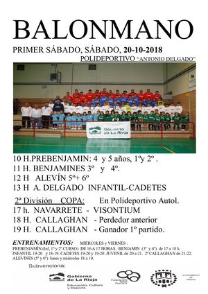 Balonmano 20 10 2018