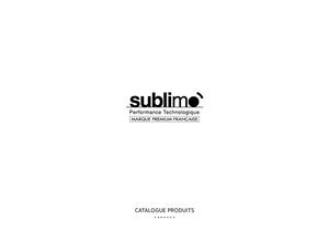 Catalogue Sublimo 2018-2019