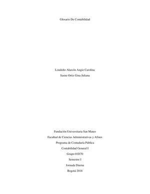 Glosario Contabilidad