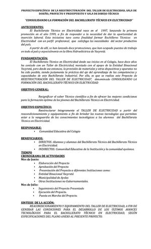 Proyecto Laboratorio De Electricidad