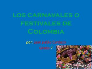 Los Carnavales de Colombia