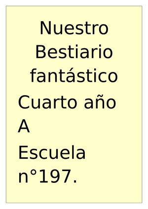 Libro Digital Bestiario Fantástico