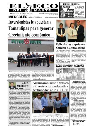 Miércoles 24 Octubre de 2018