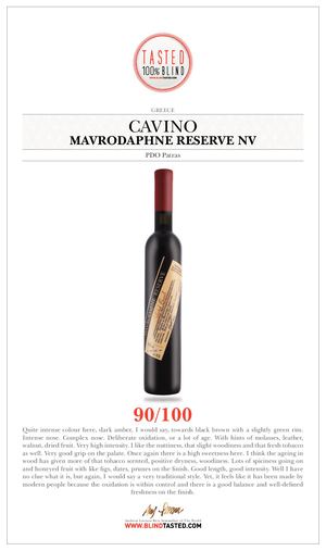 Cavino - Mavrodaphne Reserve NV - PDO Patras