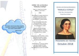 Triptico De Fiestas 2018 Manuela Espejo 2