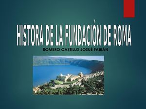 Historia de la fundación de Roma