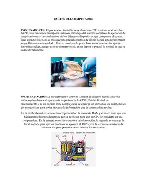 Partes Del Computador