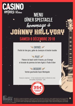 MENU JOHNNY HALLYDAY