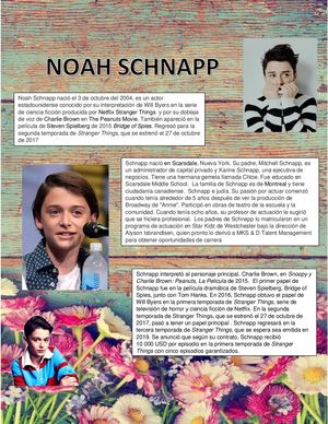 Noah Schnapp , Tamaraquispe