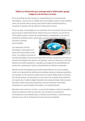 Elabora Un Documento Que Contenga Toda La Información