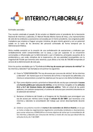 Comunicado Presidente De Anil