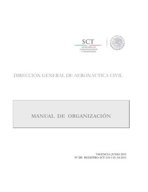 Manual De Organizacion De Aeronautica