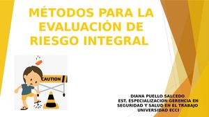 Metodos Para La Evaluacion Integral De Riesgos
