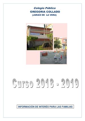 Folleto Informativo 2018/2019