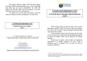 AMFAR A15 374 L'ecole de danse classique Simone Rameau (1957)