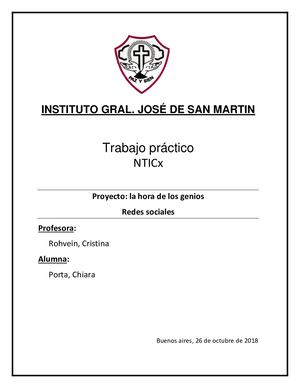 Proyecto de investigacion de Porta